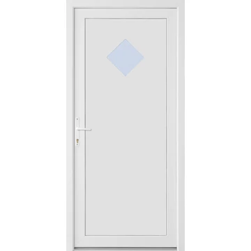 CanDo Barcelona 100x210 cm Fehér Műanyag Bejárati Ajtó (Gyártási méret 98x208)