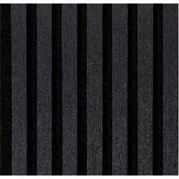 CanDo Decowall akusztik falpanel, láva fekete 260x30x1,7cm