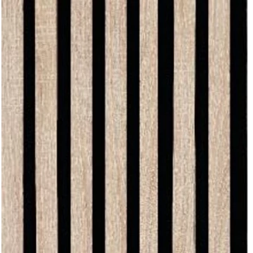 CanDo Decowall akusztik falpanel, világos tölgy-fekete 260x30x1,7cm