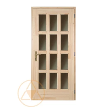 Ámor teljes üveges fa bejárati ajtó 100x210 cm 
