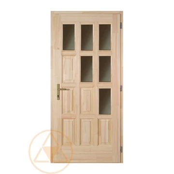 Ámor háromszög üveges fa bejárati ajtó 100x210 cm 
