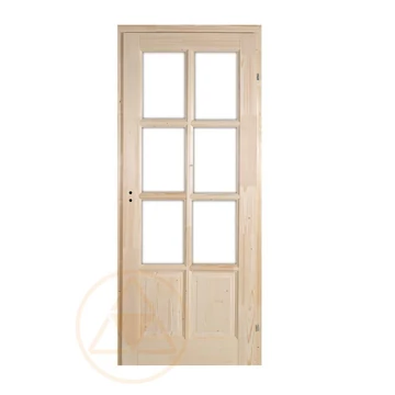 Alföld üveghelyes fa beltéri ajtó 75x210 cm 