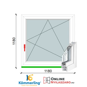 Muanyag Ablak 120x120 () Muanyag Ablak 120x120