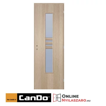 Beltéri ajtó cédrus 90x210cm Nida2 üveges (ajtólap tokkal)