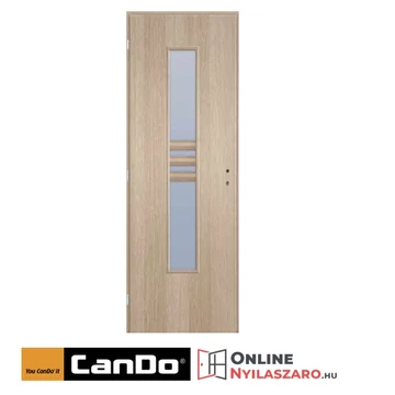 Beltéri ajtó cédrus 90x210cm Nida2 üveges (ajtólap tokkal)