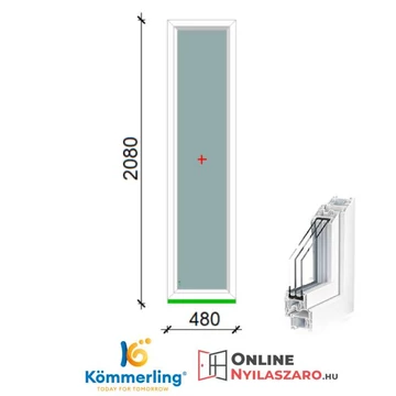 50x210 Cm Fix műanyag ablak 2 rétegű üvegezéssel