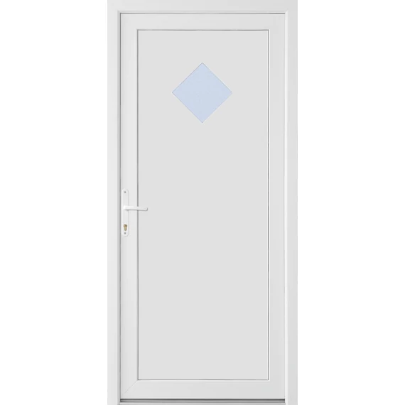 CanDo Barcelona 100x210 cm Fehér Műanyag Bejárati Ajtó (Gyártási méret 98x208)