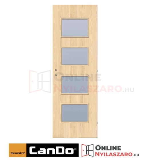 Beltéri ajtó coimbra 90x210cm Merano üveges (ajtólap tokkal)