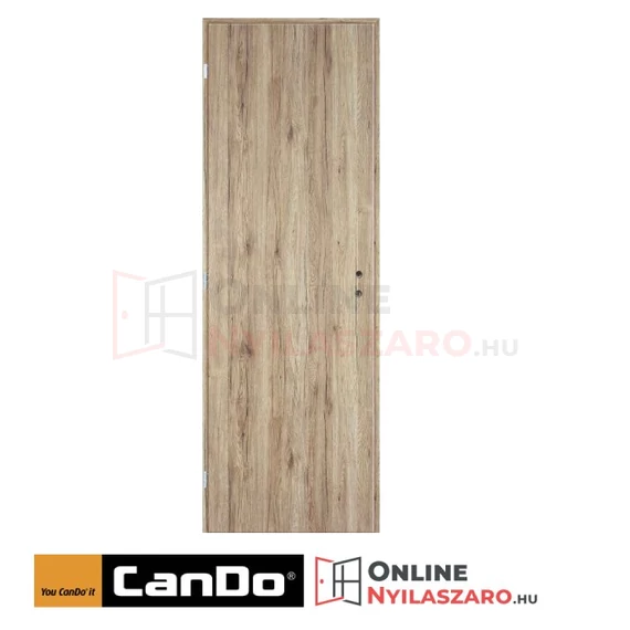 Beltéri ajtó csomós tölgy 75x210cm tömör (ajtólap tokkal)