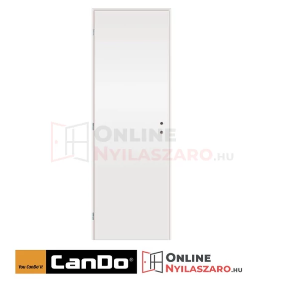 Beltéri ajtó fehér 90x210cm tömör (ajtólap tokkal)