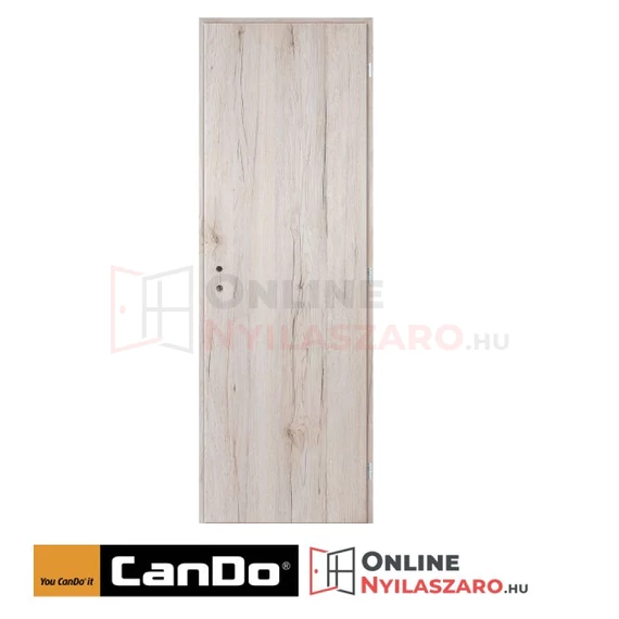 Beltéri ajtó havas tölgy 90x210cm tömör (ajtólap tokkal)