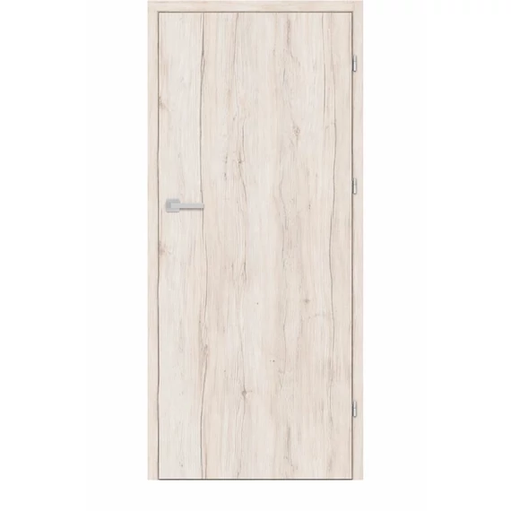 Beltéri ajtó havas tölgy 75x210cm tömör (ajtólap tokkal)