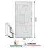 Kép 1/12 - 95x205 Cm Triton Műanyag Bejárati ajtó 24mm vastag ajtóbetéttel tömör