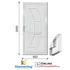 Kép 1/12 - 95x205 Cm Triton Műanyag Bejárati ajtó 24mm vastag ajtóbetéttel tömör