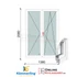 Kép 1/11 - 140x210 Cm Váltószárnyas Bukó-Nyíló+Nyíló műanyag erkélyajtó 3 rétegű üveggel