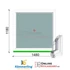 Kép 1/12 - 150x120 Cm Fix műanyag ablak 3 rétegű üvegezéssel