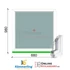 Kép 1/12 - 70x100 Cm Fix műanyag ablak 2 rétegű üvegezéssel