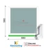 Kép 1/12 - 70x60 Cm Fix műanyag ablak 2 rétegű üvegezéssel