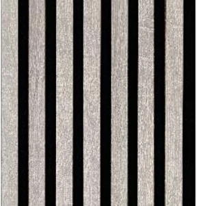 CanDo Decowall akusztik falpanel, szürke tölgy-fekete 260x30x1,7cm