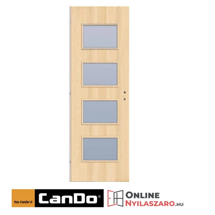 Beltéri ajtó coimbra 90x210cm Merano üveges (ajtólap tokkal)