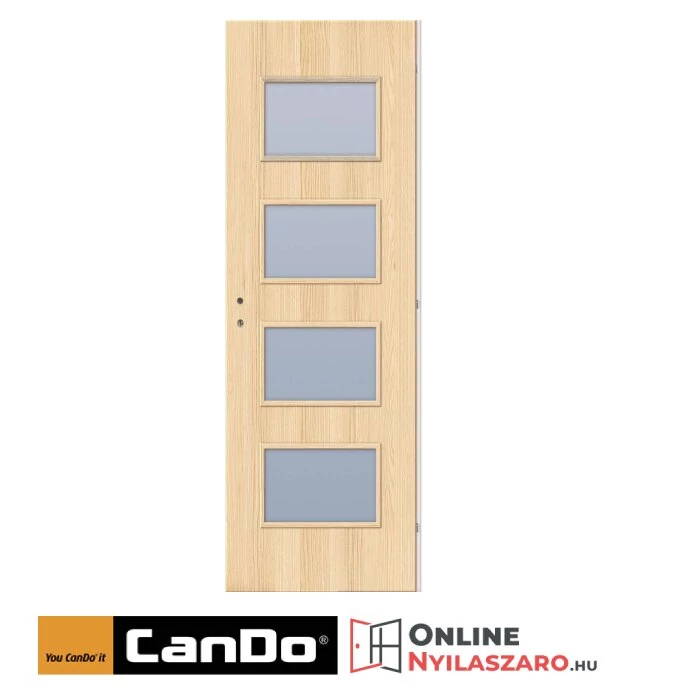 Beltéri ajtó coimbra 90x210cm Merano üveges (ajtólap tokkal)