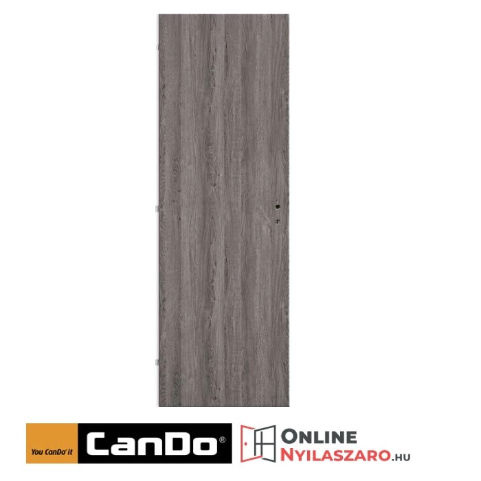 Beltéri ajtó szürke tölgy 75x210cm tömör (ajtólap tokkal)